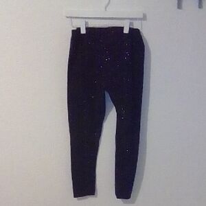 Elegant Black Sparkle Women's Leggings